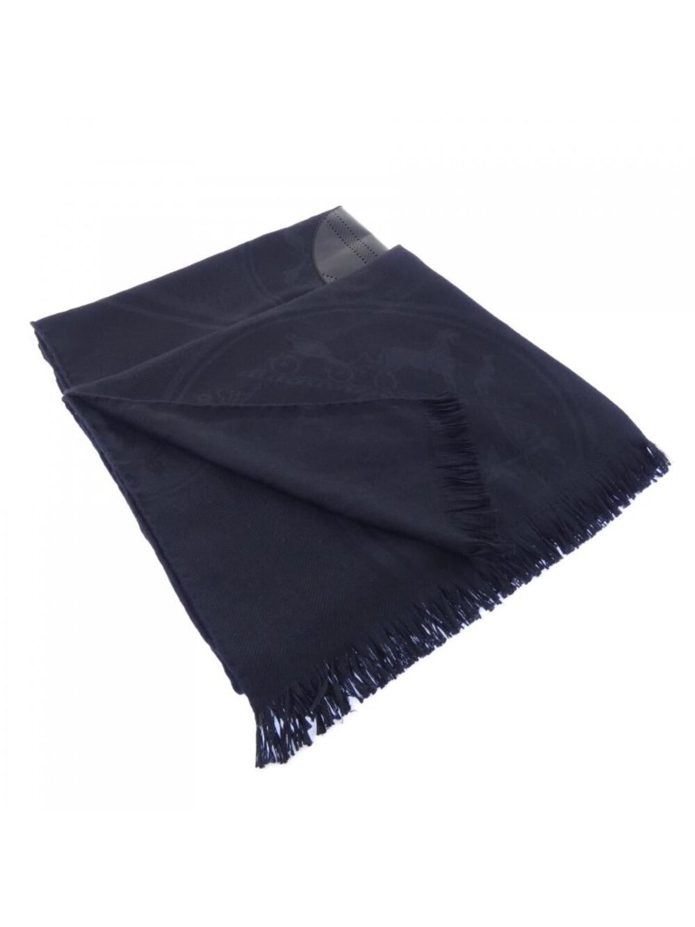 Hermes Stole Scarf Black